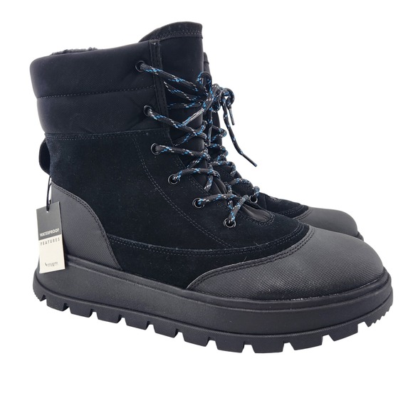 NWT Koolaburra by UGG Men's‎ Black Waterproof Winter Boots Style 1164210 Size 12
